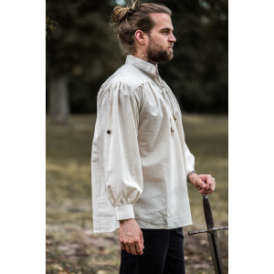 2014 stand-up collar lace-up shirt