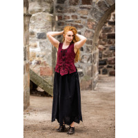 Gilet corsage avec broderie "Selma" Rouge