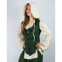 Bodice vest with embroidery "Selma" Green