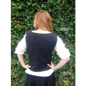 Cotton vest "Franziska" Black