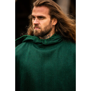 Gugel viking "Egill" avec broderie Vert