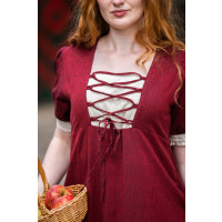 Summer dress "Denise" Red/Natural