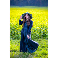 Vestido medieval "Medusa" Negro/Azul