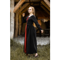 Vestido medieval "Medusa" Negro/Rojo