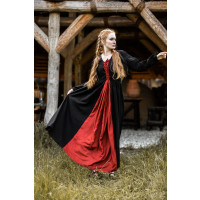 Robe médiévale "Medusa" Noir/Rouge