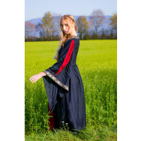 Noble viscose dress "Ivette" black/Red