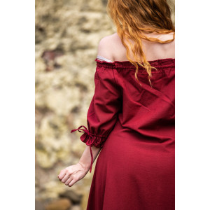 Robe à manches courtes "Melisande" Rouge