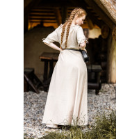 Floor-length short sleeve dress "Melisande" Hemp