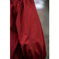 Typisches Mittelalter Stehkragen-Schnürhemd "Friedrich" Rot