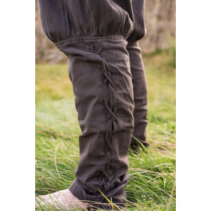 Pantalon viking avec laçage de jambe "Magnus" Marron