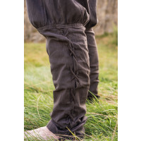 Pantalones vikingos con cordones en las piernas "Magnus" Marrón