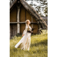 Floor-length long sleeve dress "Mechthild" Hemp
