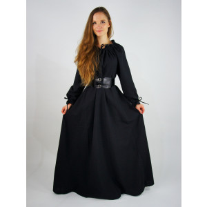 Floor long sleeve dress "Mechthild" Black