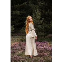 Vestido medieval de algodón "Angie" Natural