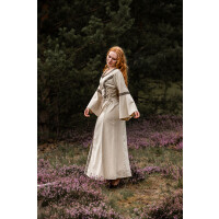 Vestido medieval de algodón "Angie" Natural