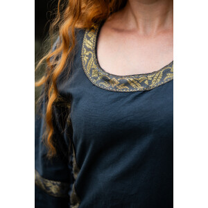 Vestido medieval de algodón "Angie" Azul