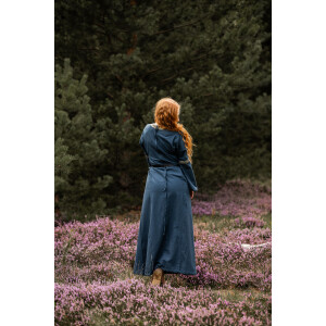 Mittelalter Baumwollkleid "Angie" Blau