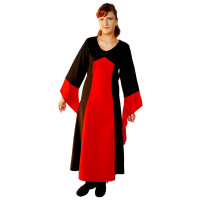 Two-colouRed dress "Aurora" black/Red