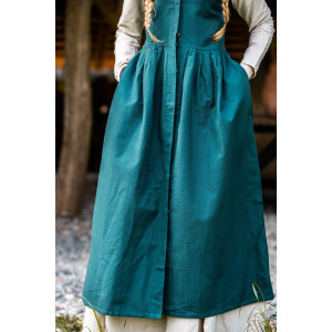 Vestido de campesino medieval "Arlette" Verde