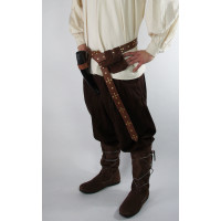 Wide medieval trousers "Eckart" Brown