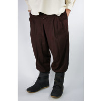 Pantalones medievales anchos "Eckart" Marrón