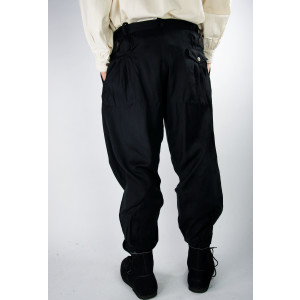 Wide medieval trousers "Eckart" Black