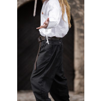 Pantalones medievales anchos "Eckart" Negro