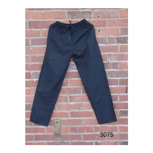 Medieval trousers with elastic band "Clemens", wide cut Black