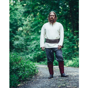 Pantalones de lana rústica "Harald" Grey