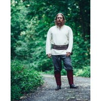 Pantalones de lana rústica "Harald" Grey