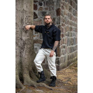 Medieval trousers with elastic band "Veit" Natural