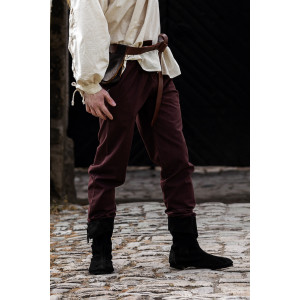 Pantaloni medievali con elastico "Veit" Marrone scuro
