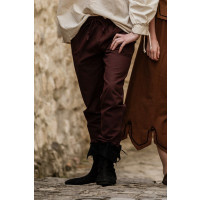 Medieval trousers with elastic band "Veit" Dark brown