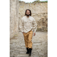 Medieval trousers with elastic band "Veit" Honey brown