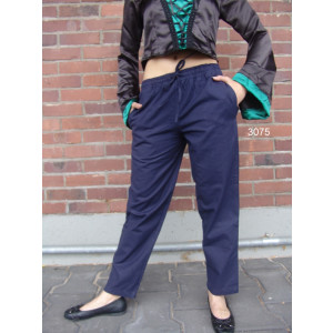 Pantalones medievales con banda elástica "Veit" Azul