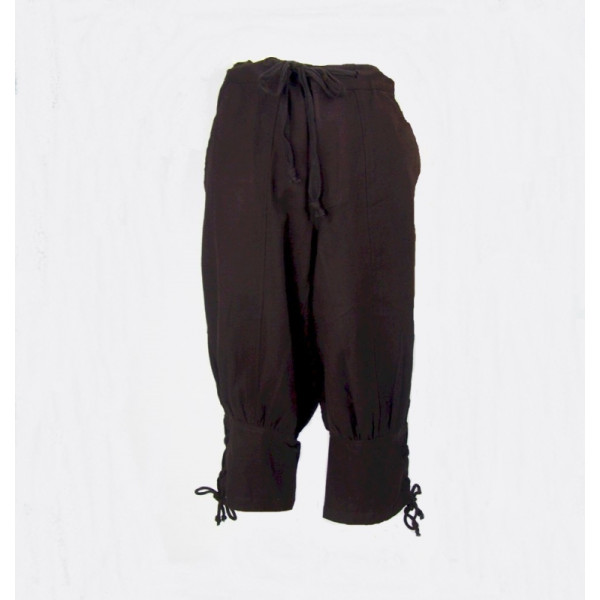 Knee breeches with lower leg lacing "Laurence" brown