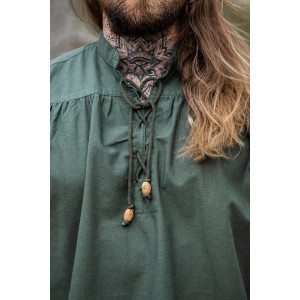Camisa de cuello alto sin mangas con cordones "Louis" Verde