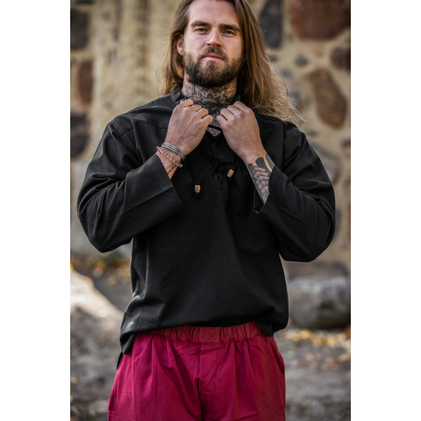 Medieval Shirt Ansbert Black