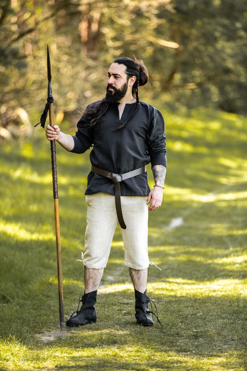 Mittelalter-Kniebundhose "Veli" Hanffarben S
