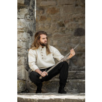 Medieval shirt in thick cotton "Anton" Natural