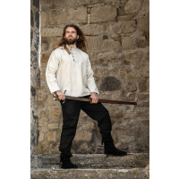 Medieval shirt in thick cotton "Anton" Natural
