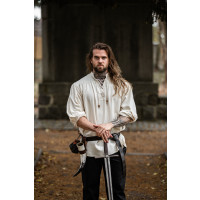 Medieval shirt in coarse cotton "Leopold" Natural