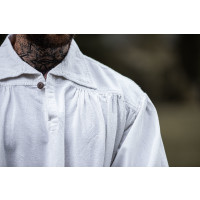 Pirate shirt with collar "James" White
