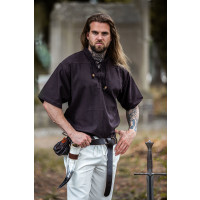 Medieval short sleeve shirt "Eric" Brown