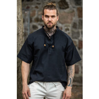 Medieval short sleeve shirt "Eric" Black