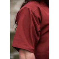 Camicia medievale manica corta "Eric" Rosso