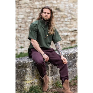 Camicia medievale manica corta "Eric" Verde