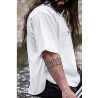 Medieval short sleeve shirt "Eric" White