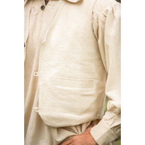 Hand-woven vest "Lutz" Natural