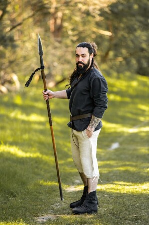 Mittelalter-Kniebundhose "Veli" Hanffarben XXL
